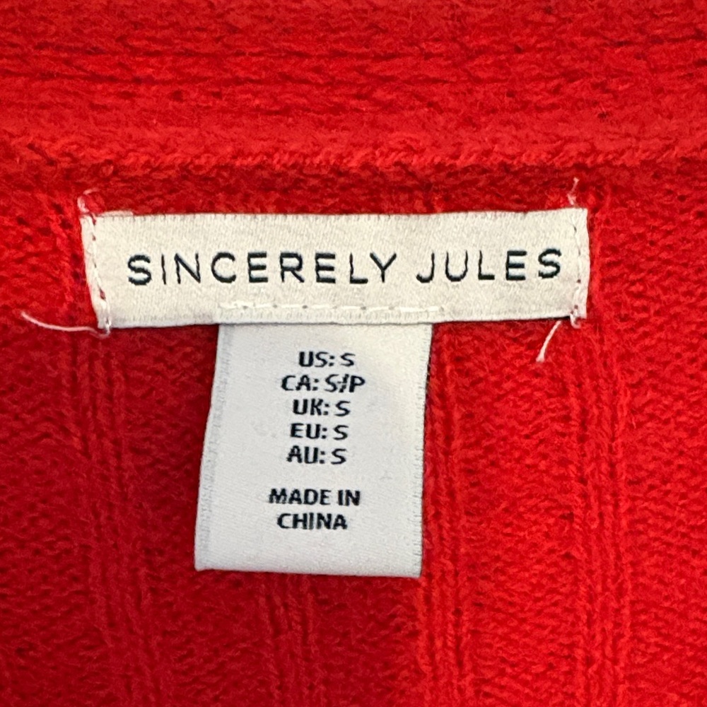 Forever 21 Red Ribbed Cardigan - Picture 2 of 2